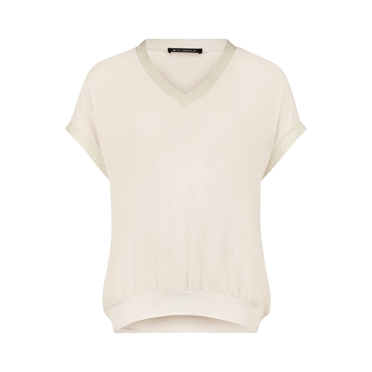 T-shirt façon blouse à broderies gris, BETTY BARCLAY