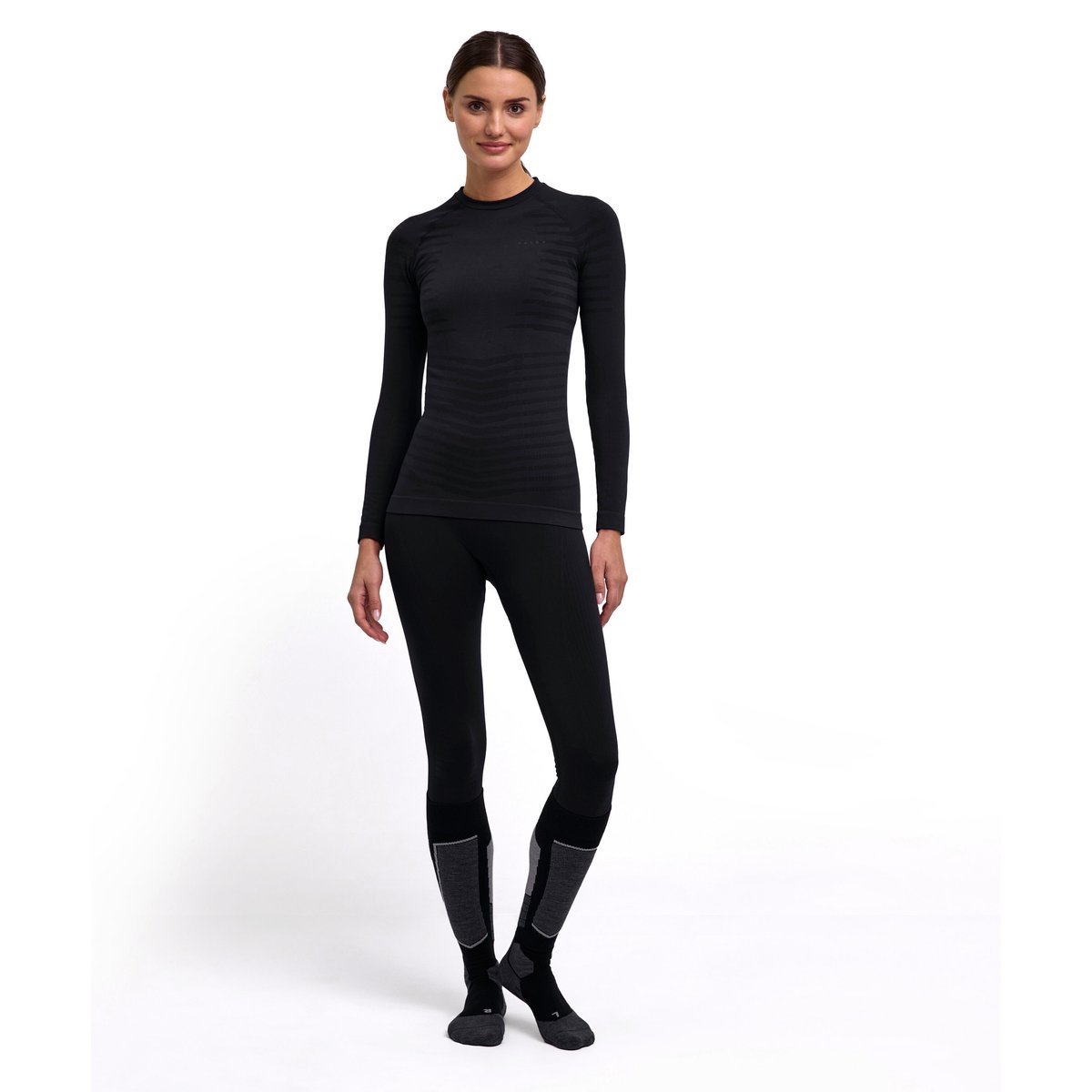 T-shirt manches longues Opaque noir, FALKE