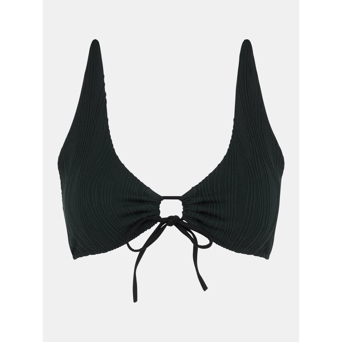 Haut de maillot de bain sans armature plongeant coques amovibles SWIM ONE SIZE noir, CHANTELLE PULP