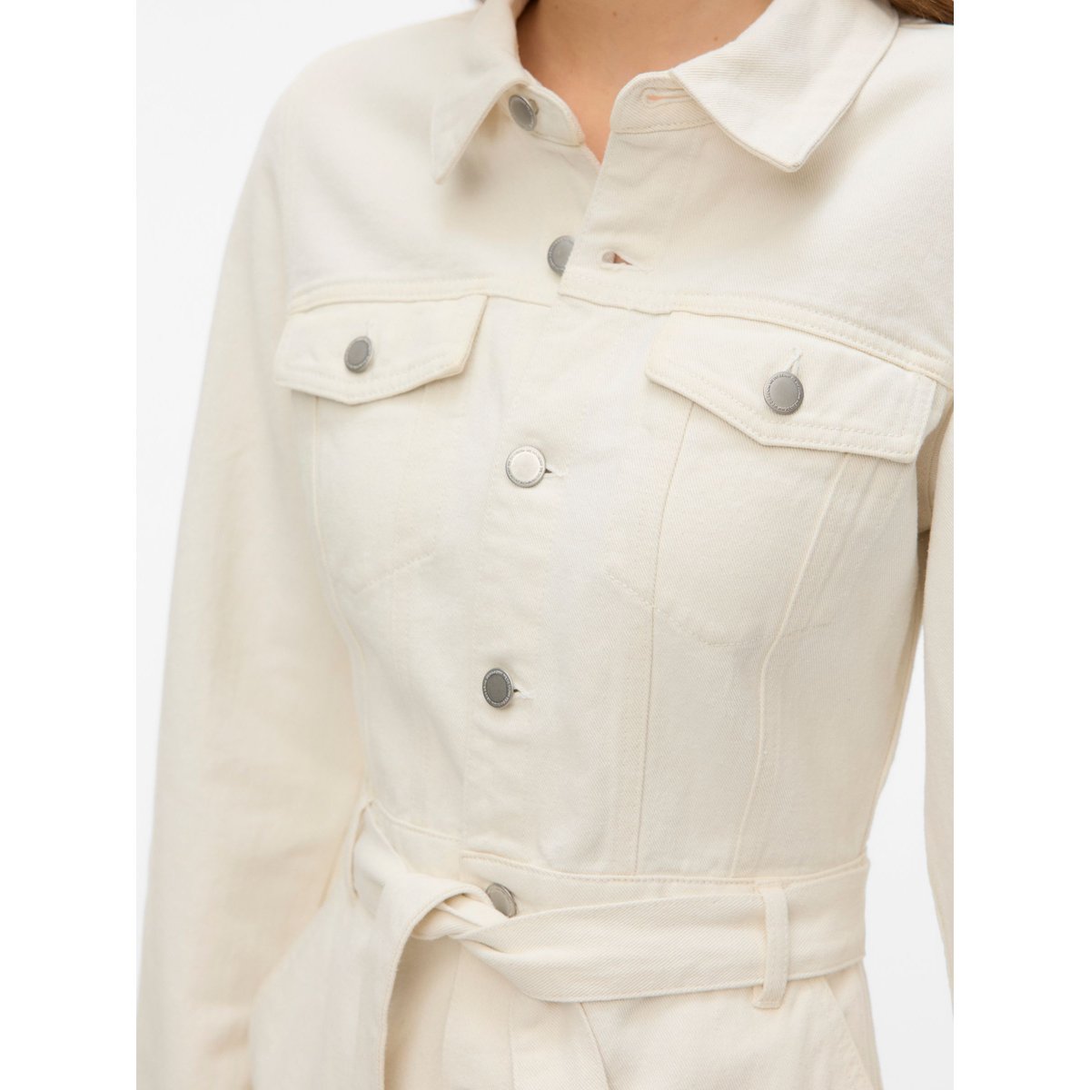 Robe En Denim ecru, VERO MODA
