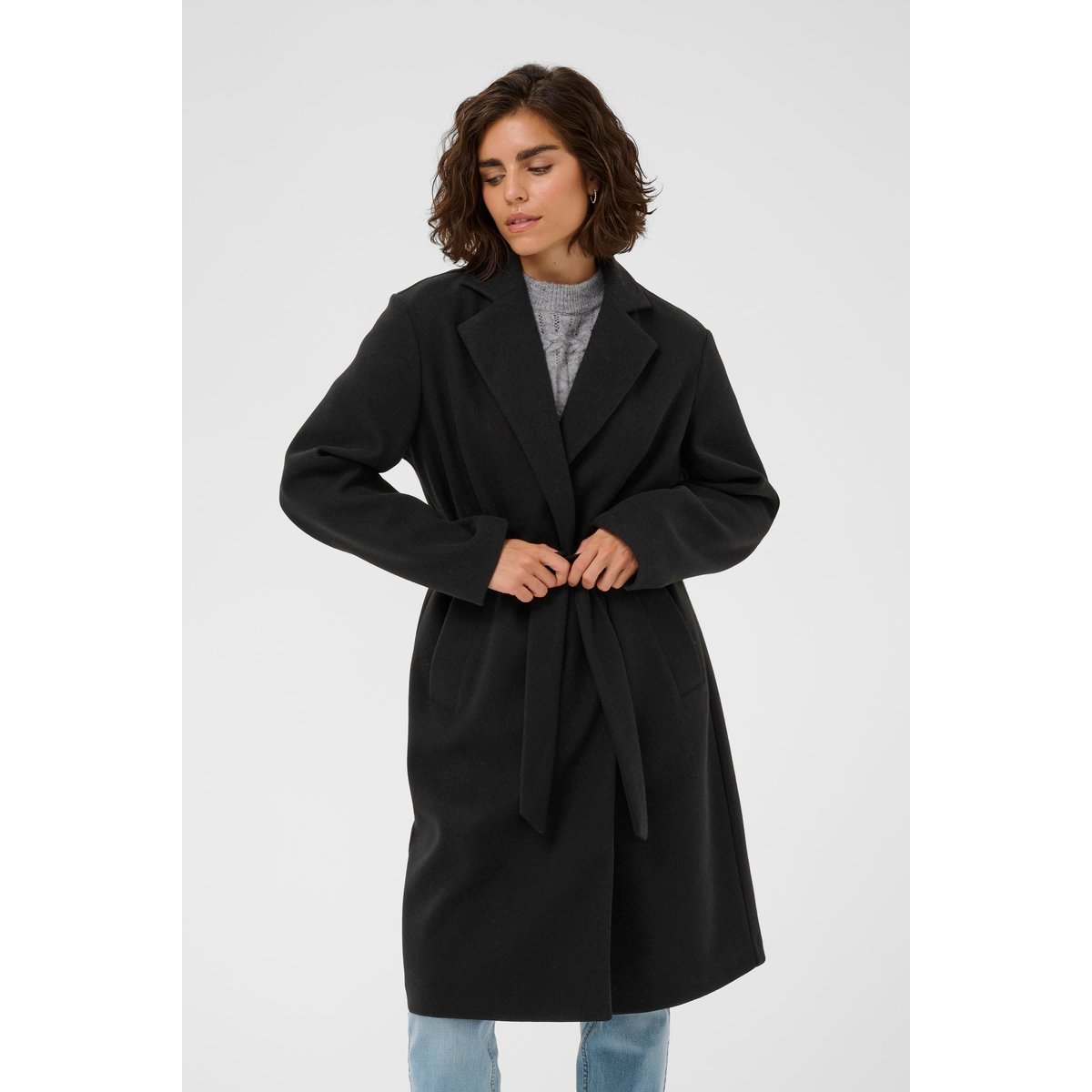Manteau noir black deep, KAFFE