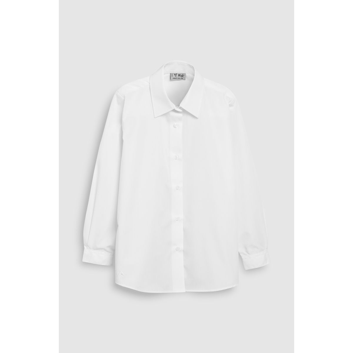 2 chemises d'école habillées à manches longues white, NEXT