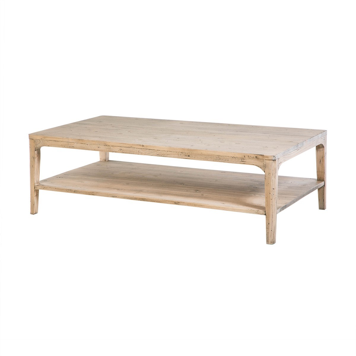 Table basse en pin massif - HENRI bois foncé, SIGNATURE