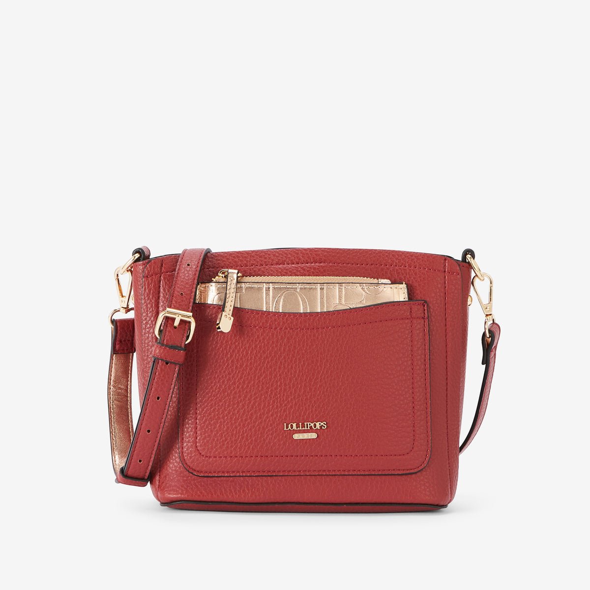 Sac multi poches  Riada doré,rouge, LOLLIPOPS