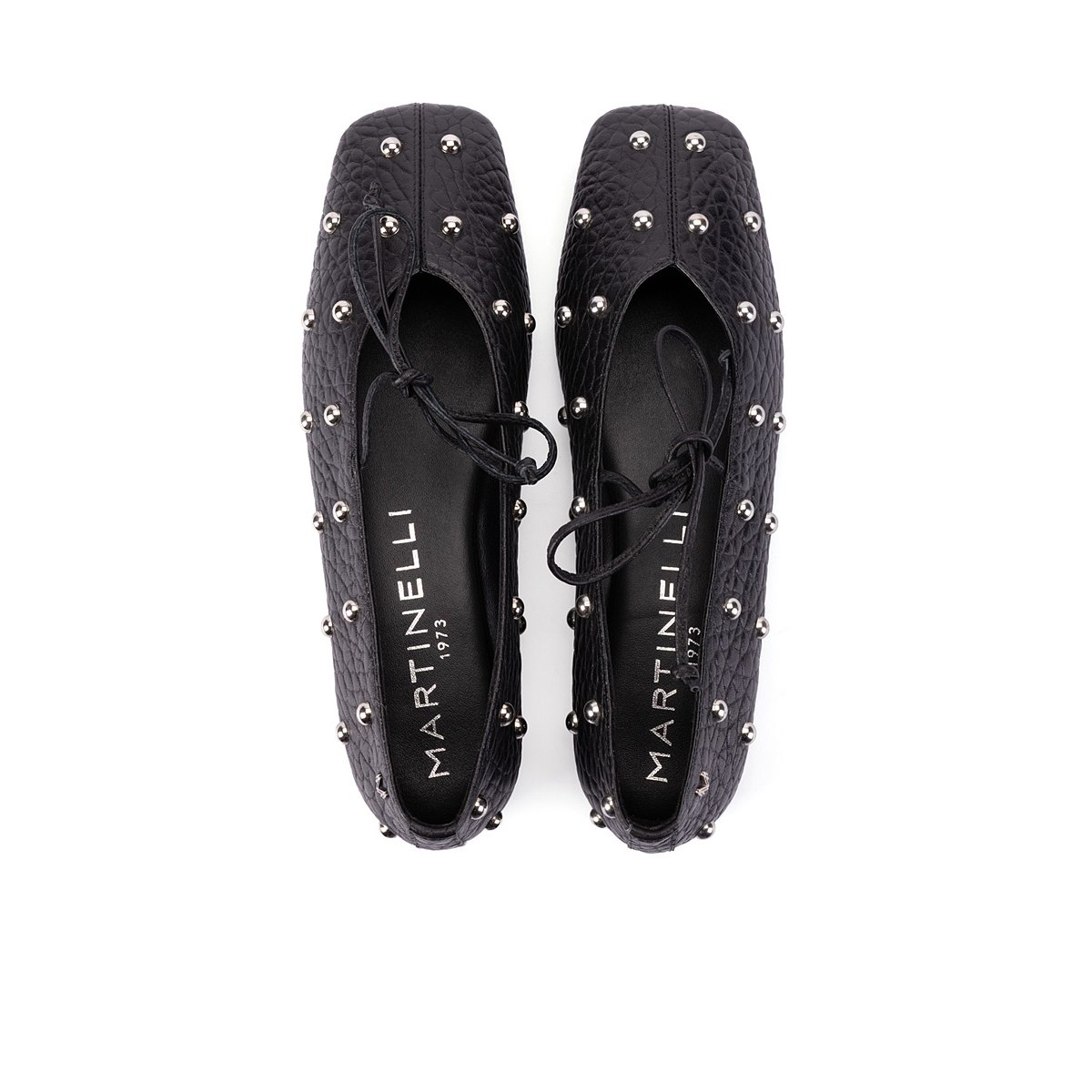 Ballerines cuir Grenelle black, MARTINELLI