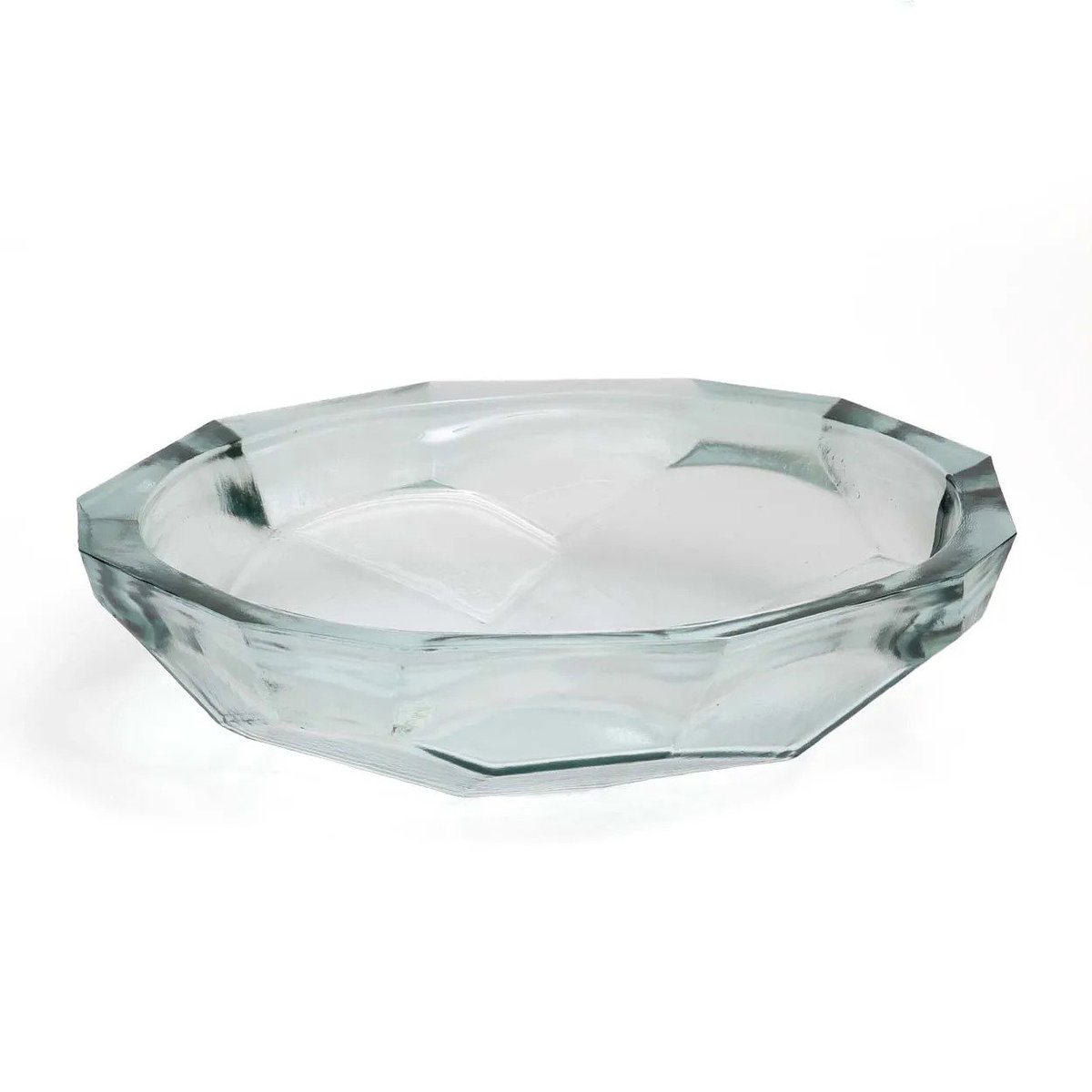 Bol en verre recyclé ORIGAMI bleu, BAZAR BIZAR