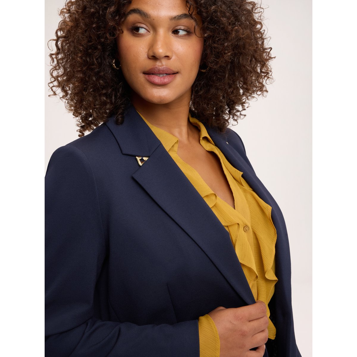Blazer avec détails métalliques bleu, FIORELLA RUBINO