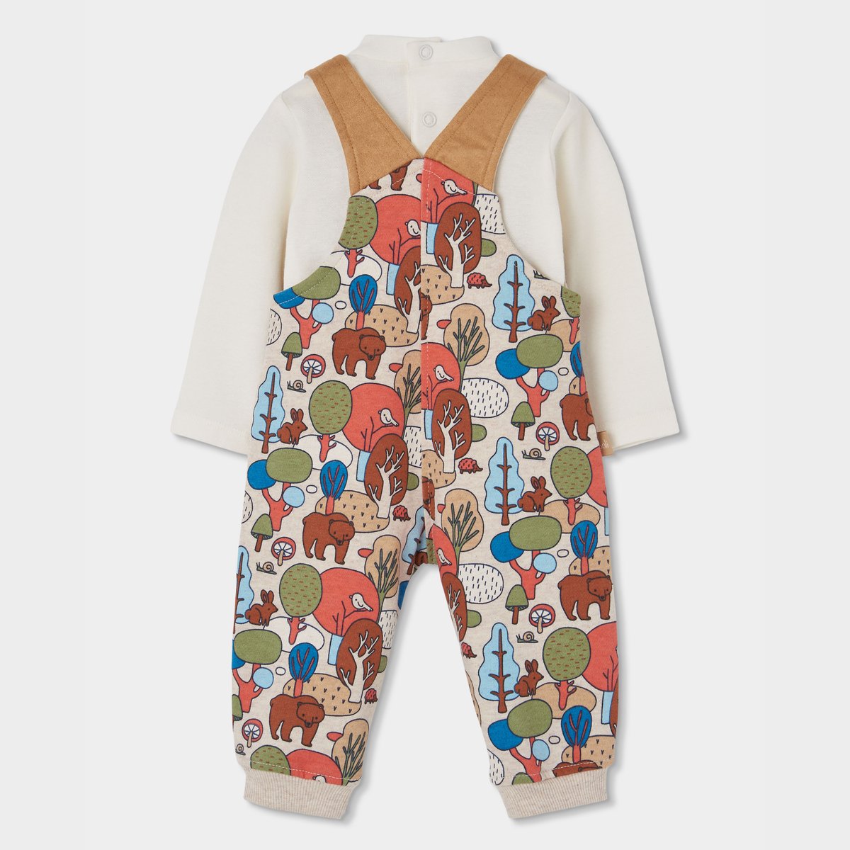 Ensemble en maille bébé garçon imprimé forêt multicolore, BOBOLI