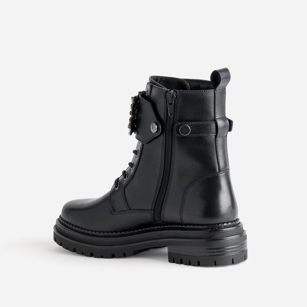 Boots en cuir LITSY noir, TEXTO
