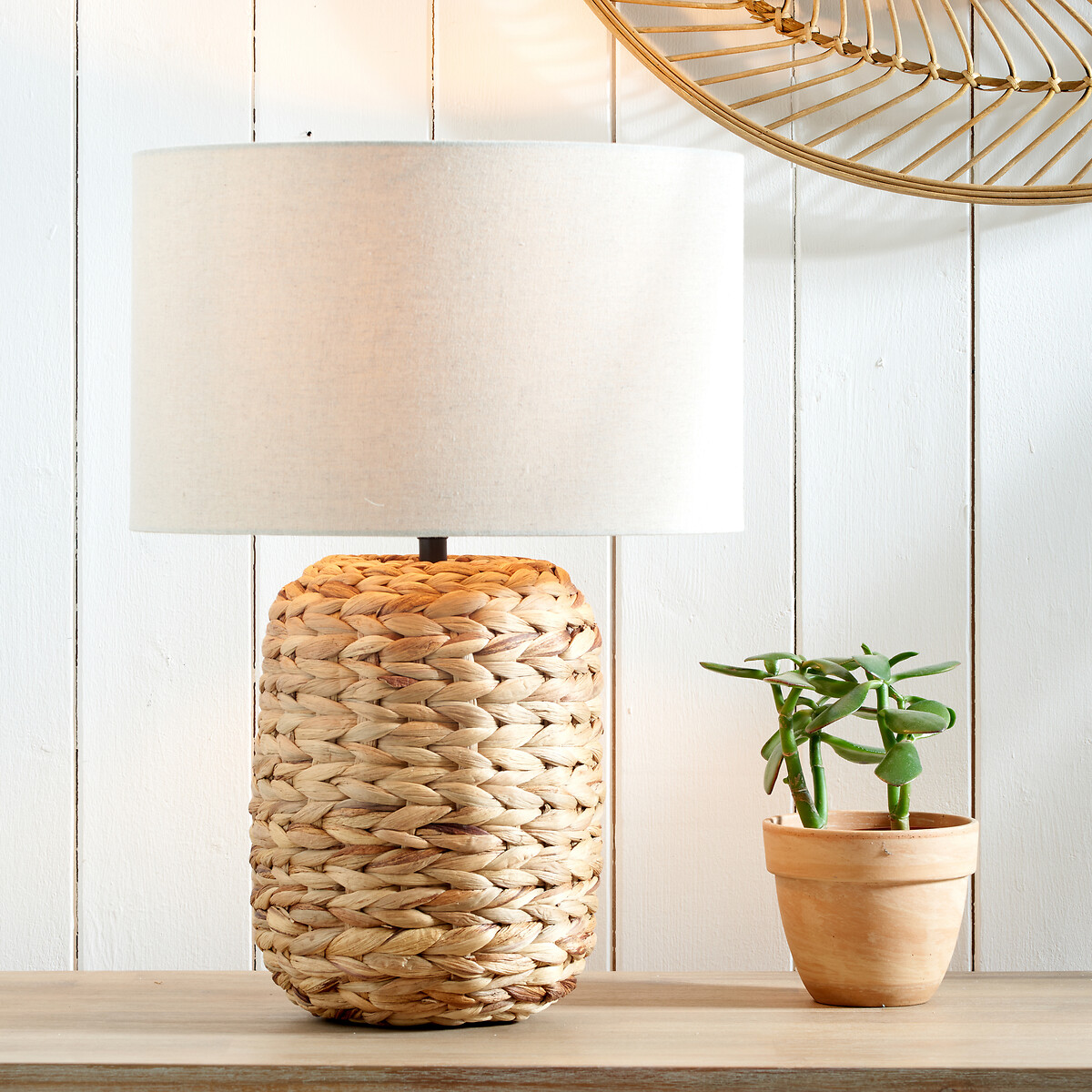 Zadie Tall Water Hyacinth Table Lamp natural, SO'HOME