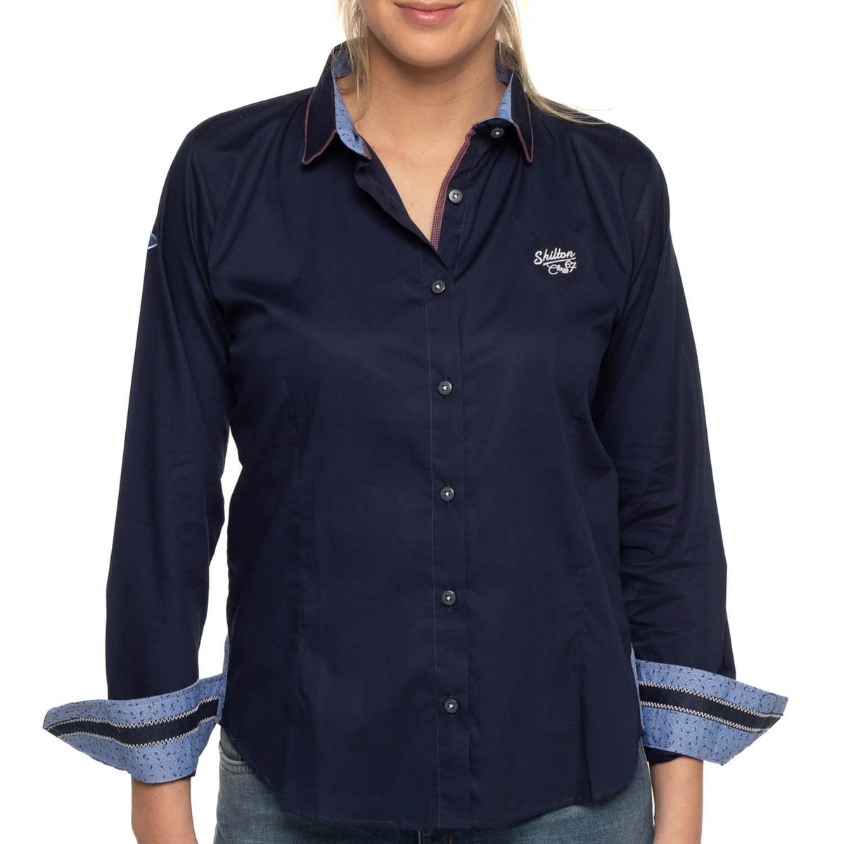 Chemise city MISS navy, SHILTON