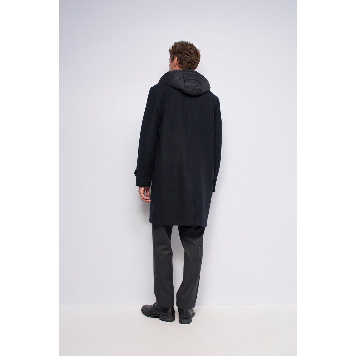 MANTEAU EN DRAP AVEC CAPUCHE bleu foncé, SALSA JEANS