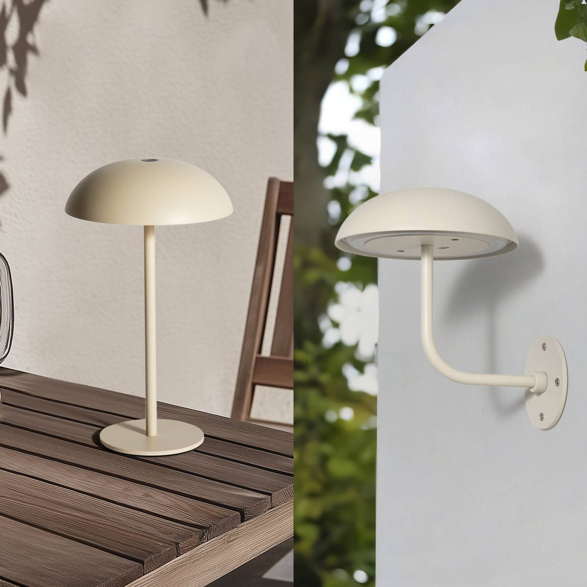 Luminaire de terrasse en métal moderneLED beige, ARCCHIO