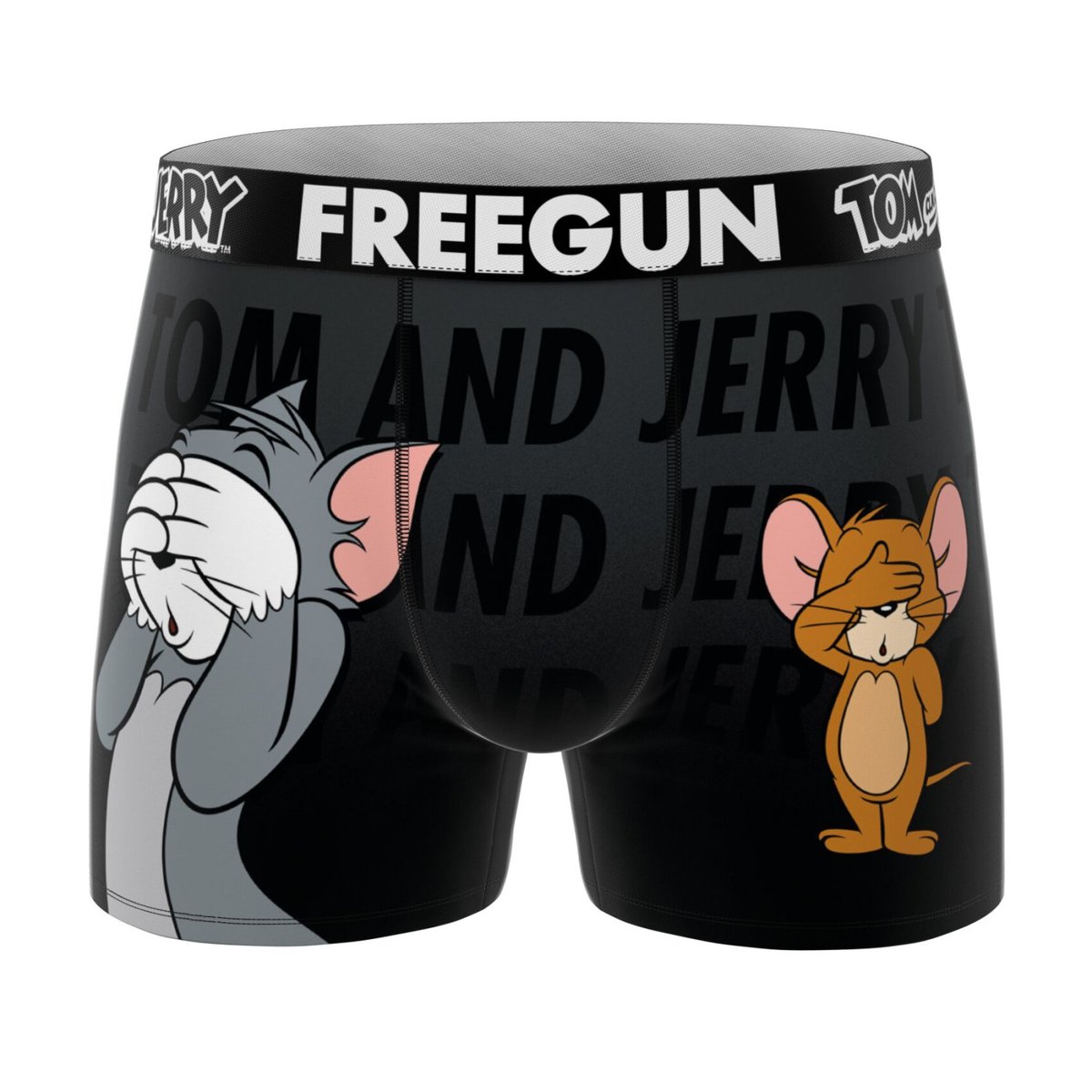 Lot De 3 Boxers Tom Et Jerry gris/noir/bleu foncé/rouge/marron/jaune/rose/bleu/vert, FREEGUN