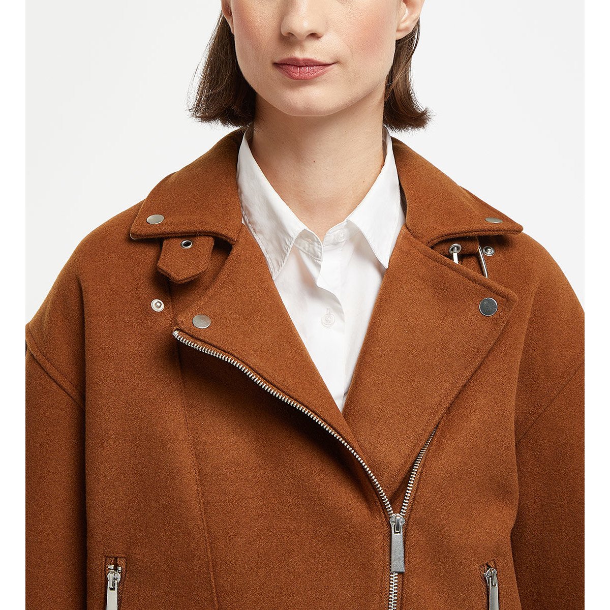 Blouson droit jenny hytönen x galeries lafayette marron, GALERIES LAFAYETTE