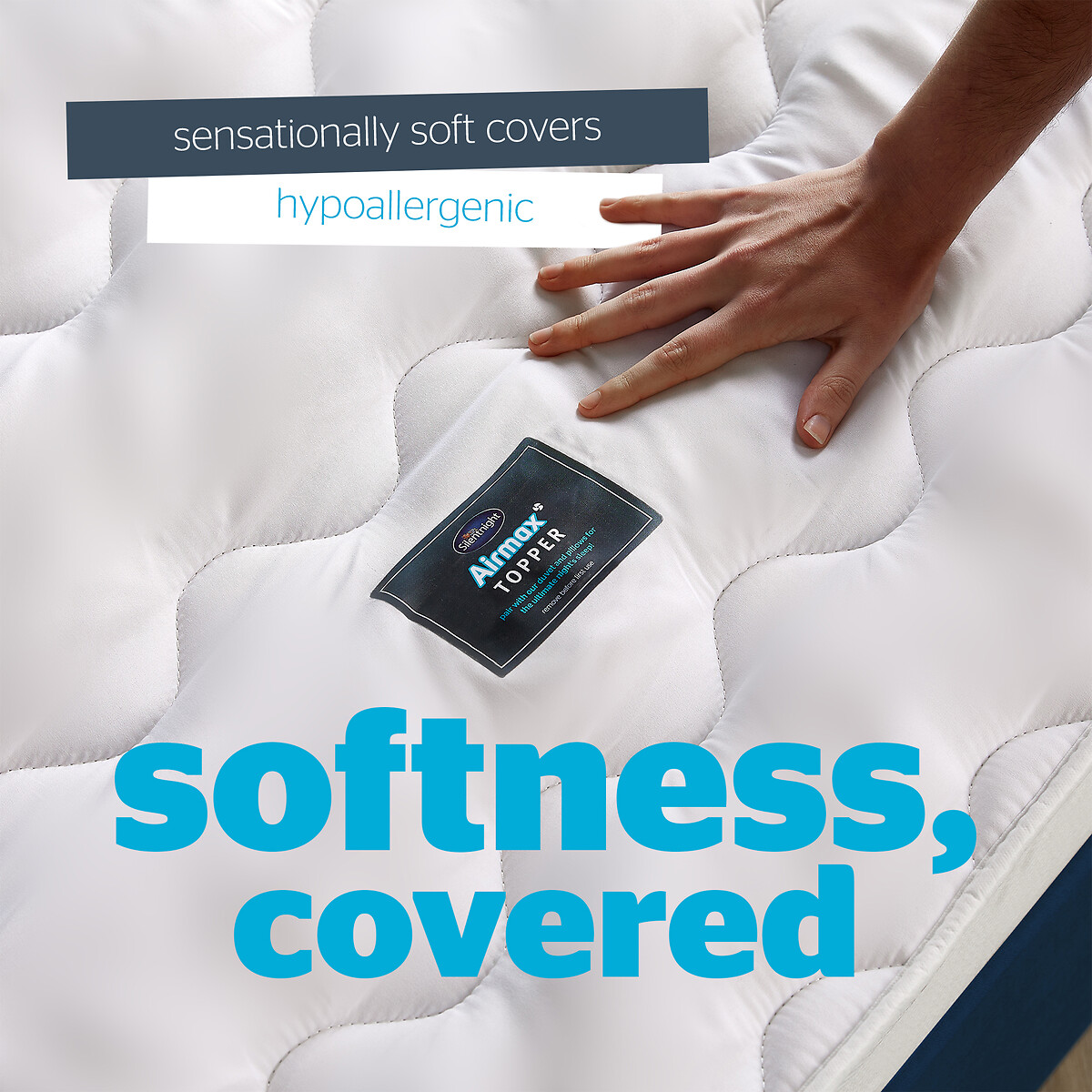 Airmax 500 Mattress Topper white, SILENTNIGHT
