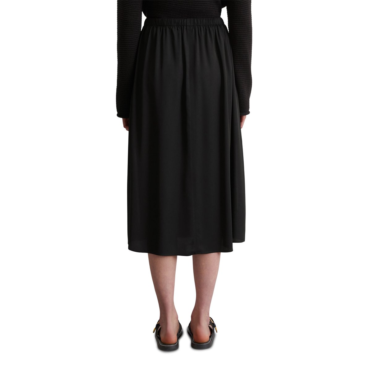 Jupe en ligne A en LENZING™ ECOVERO™ noir, MARC O'POLO