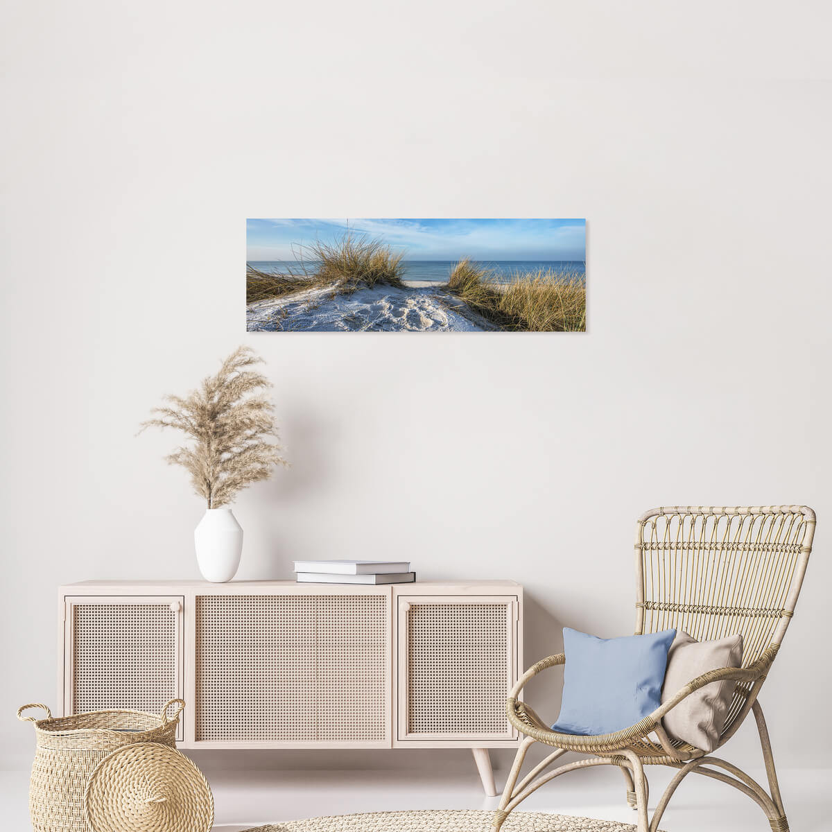 Tableau Mural Dune Grass PLAGE tableaux sur toile-bleu, CEANOTHE