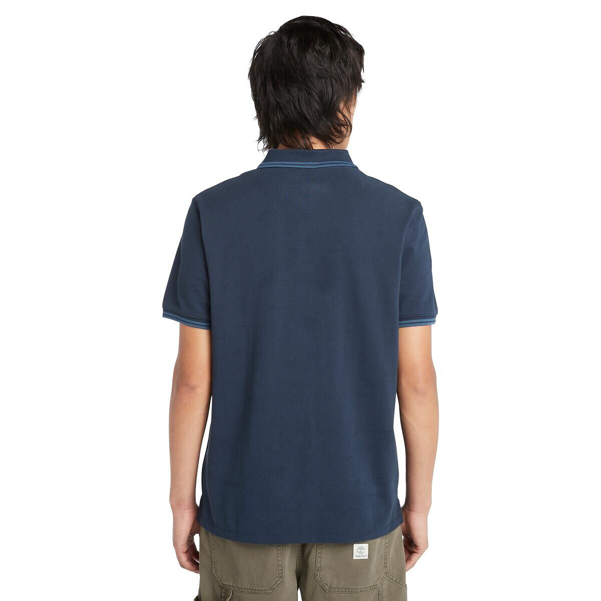 Polo maille piquée bleu marine, TIMBERLAND