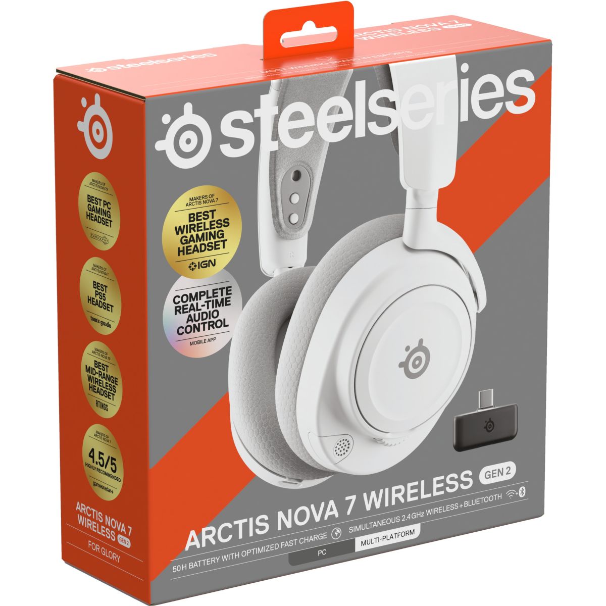 Casque gamer Arctis Nova 7 Gen 2 Blanc couleur unique, STEELSERIES