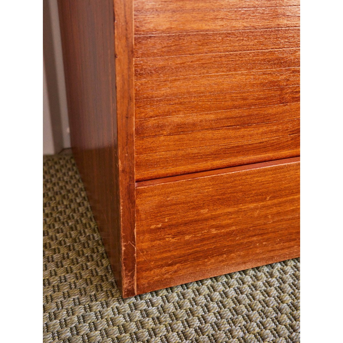 Double classeur vintage en bois verni Fernand N°401 - Bon état bois foncé, DEBONGOUT