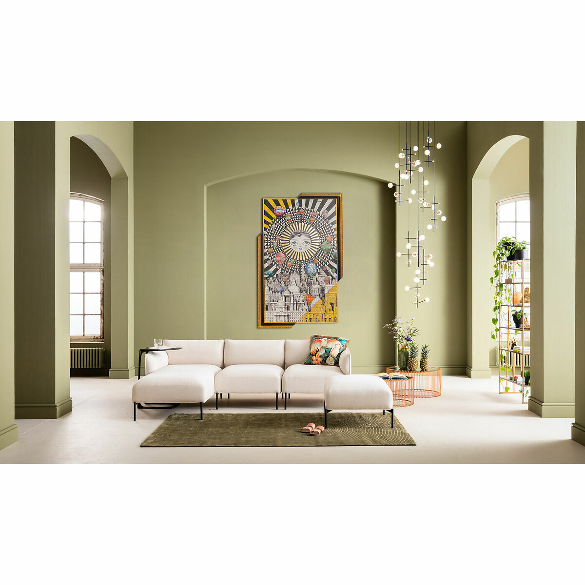 Tableau encadré Balloons 110x174cm doré, KARE DESIGN