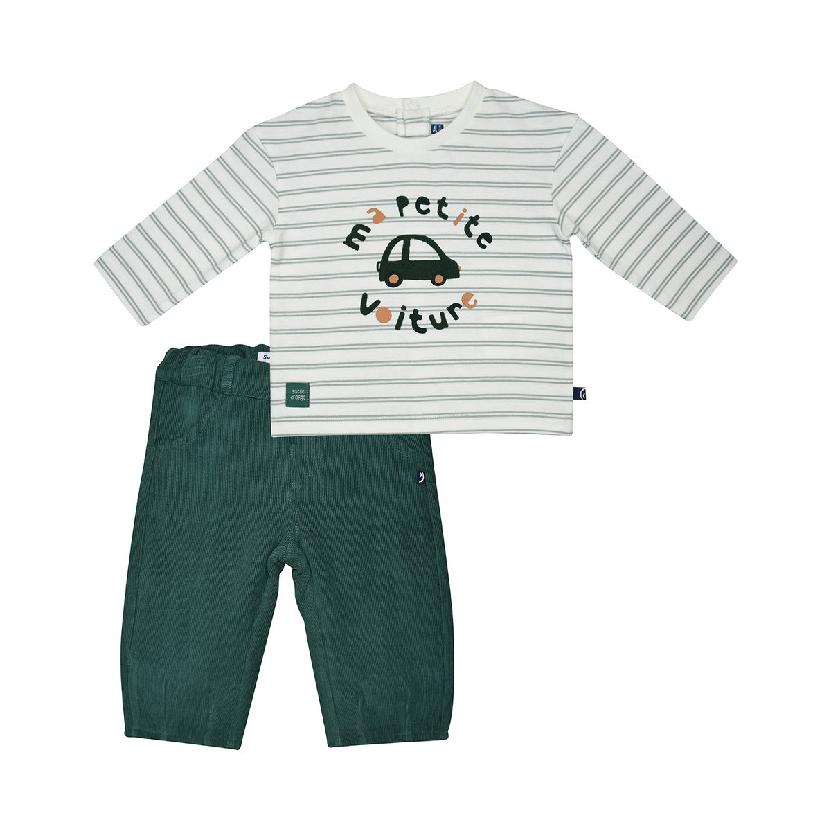 Tshirt pantalon milan maille blanc, SUCRE D'ORGE