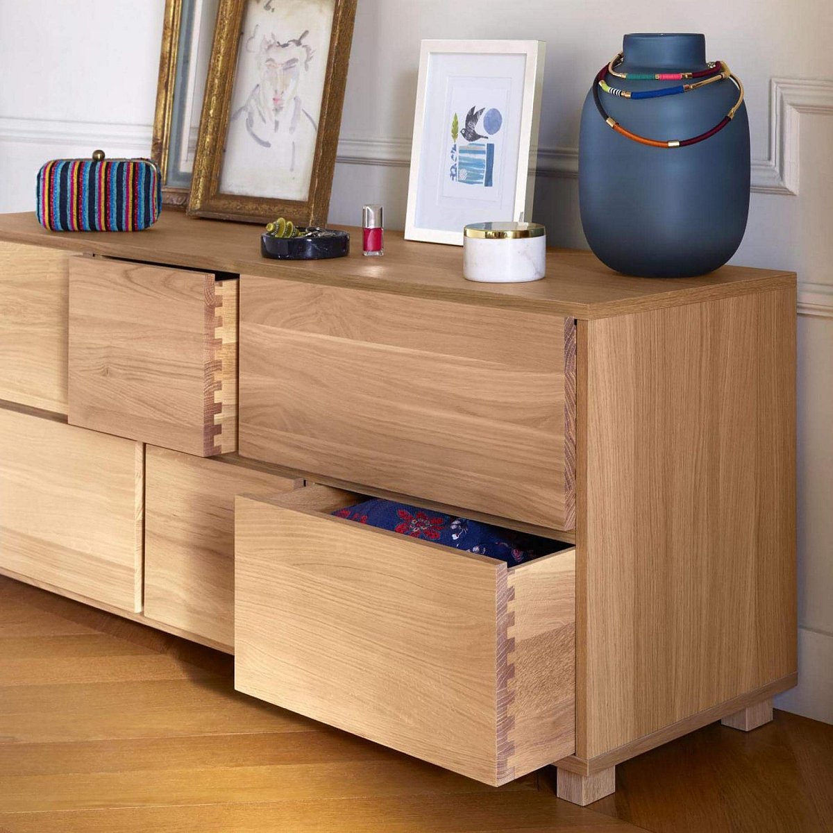 Commode bois HANITA naturel clair, HABITAT