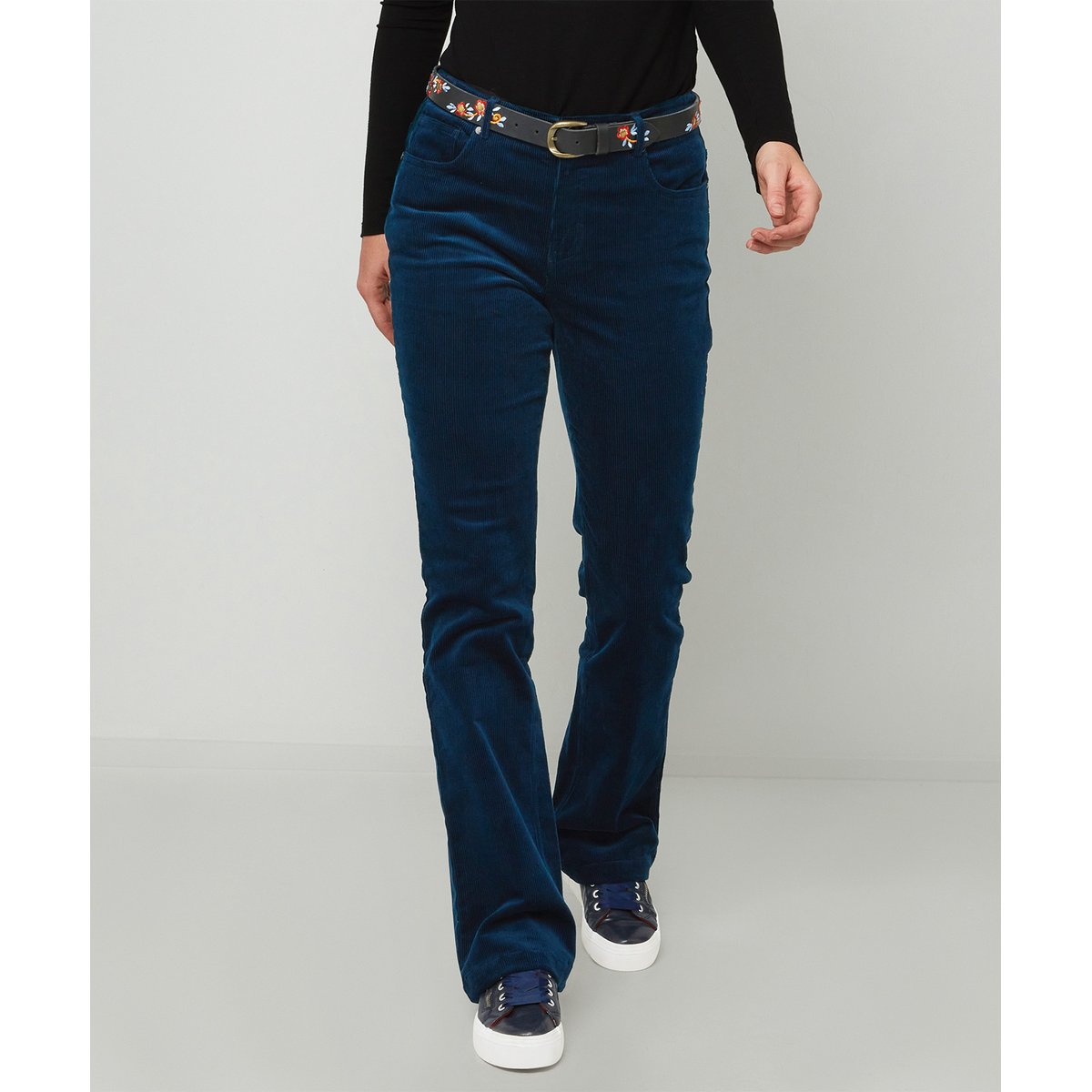 Pantalon Bootcut En Velours noir, JOE BROWNS