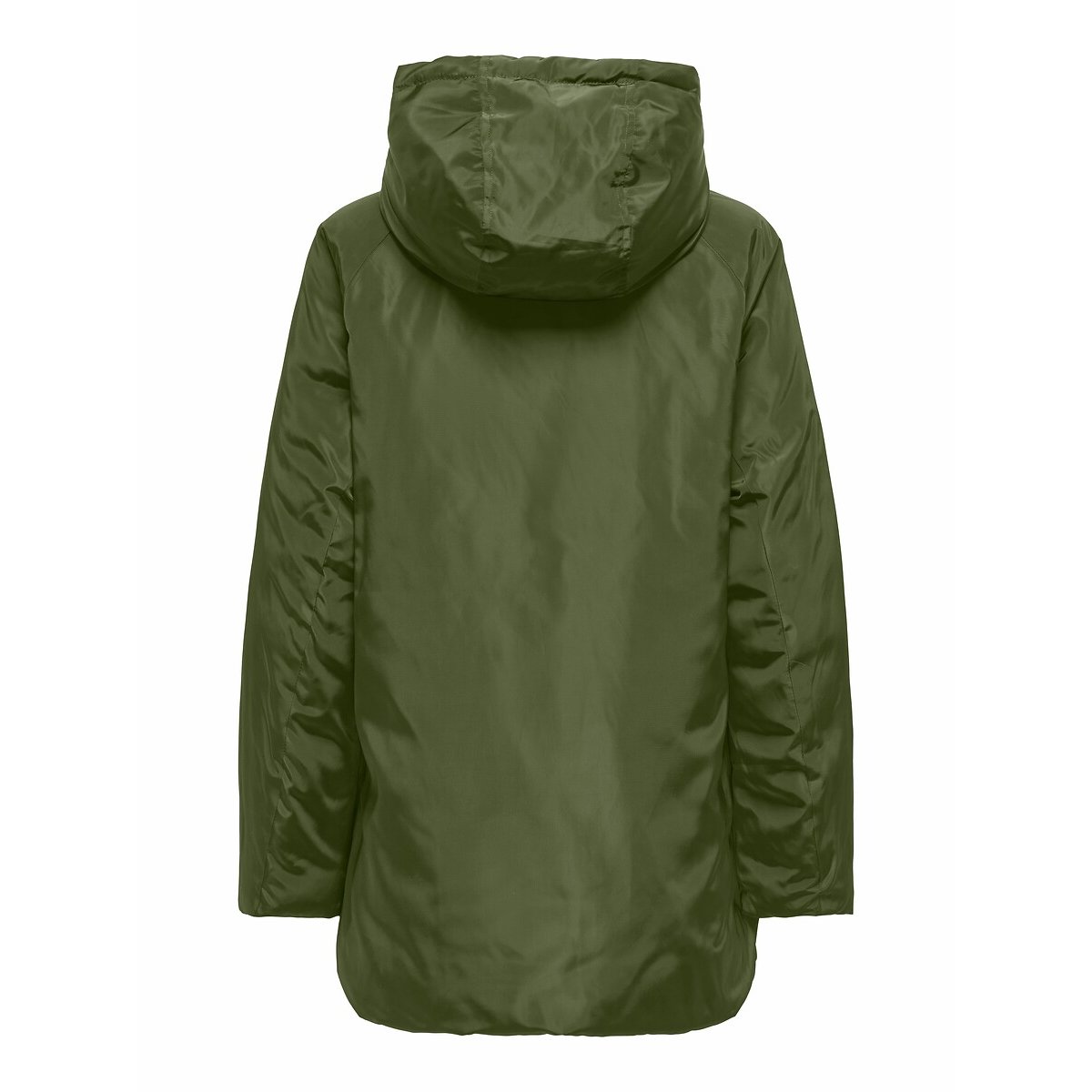 Omkeerbare parka met kap kakigroen , ONLY
