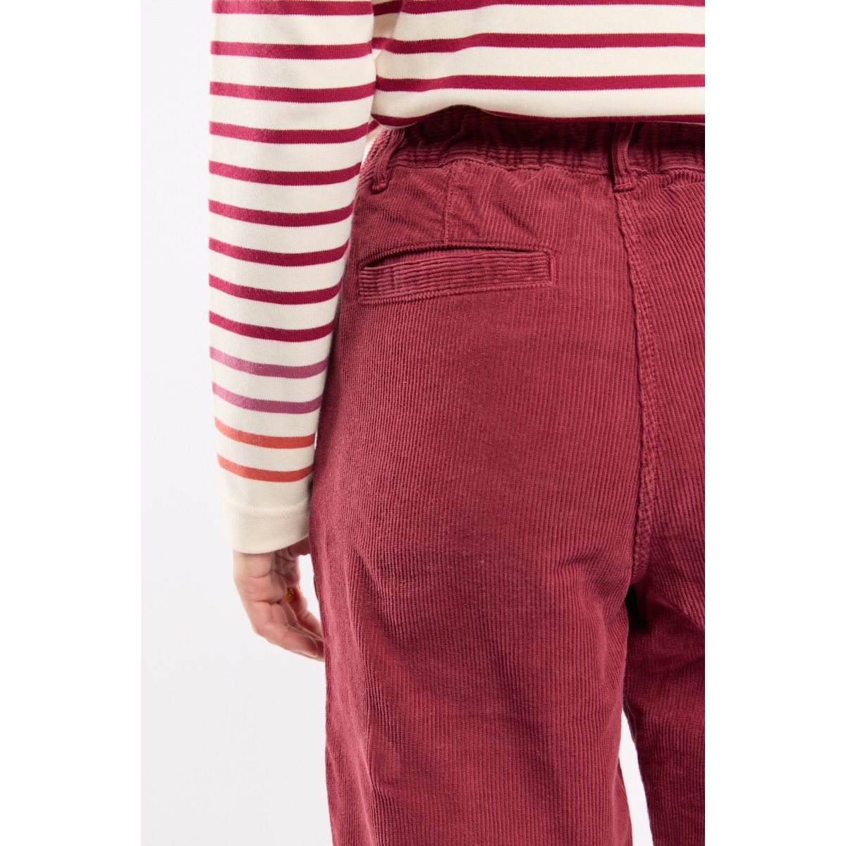 Pantalon à pont velours - coton betterave, ARMOR-LUX