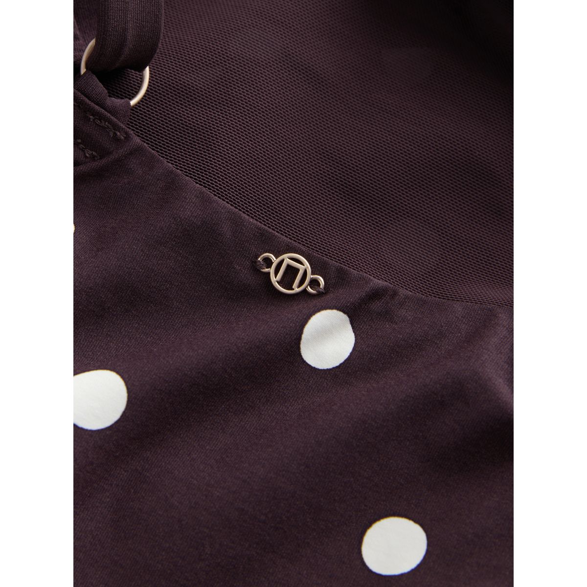 Maillot de bain cache-cؔœur effet ventre plat tache brun chocolat/crème, NEXT