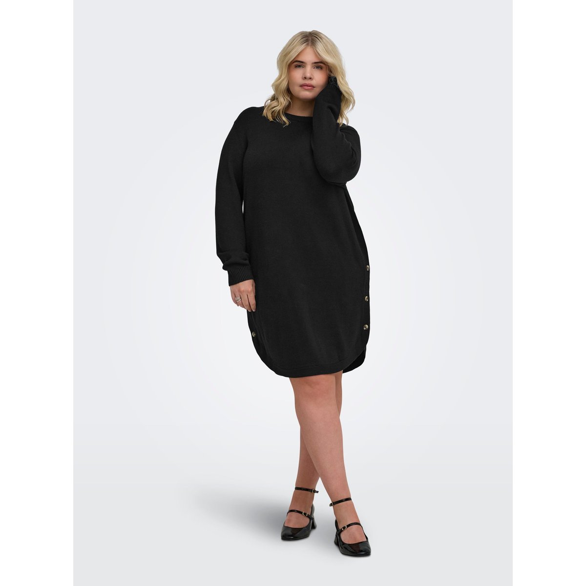 Robe En Maille black 1, ONLY CARMAKOMA