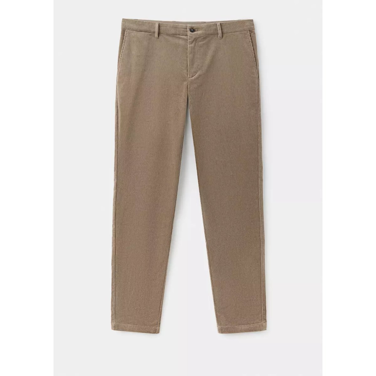 Pantalon velours côtelé slim-fit tabac, MANGO MAN