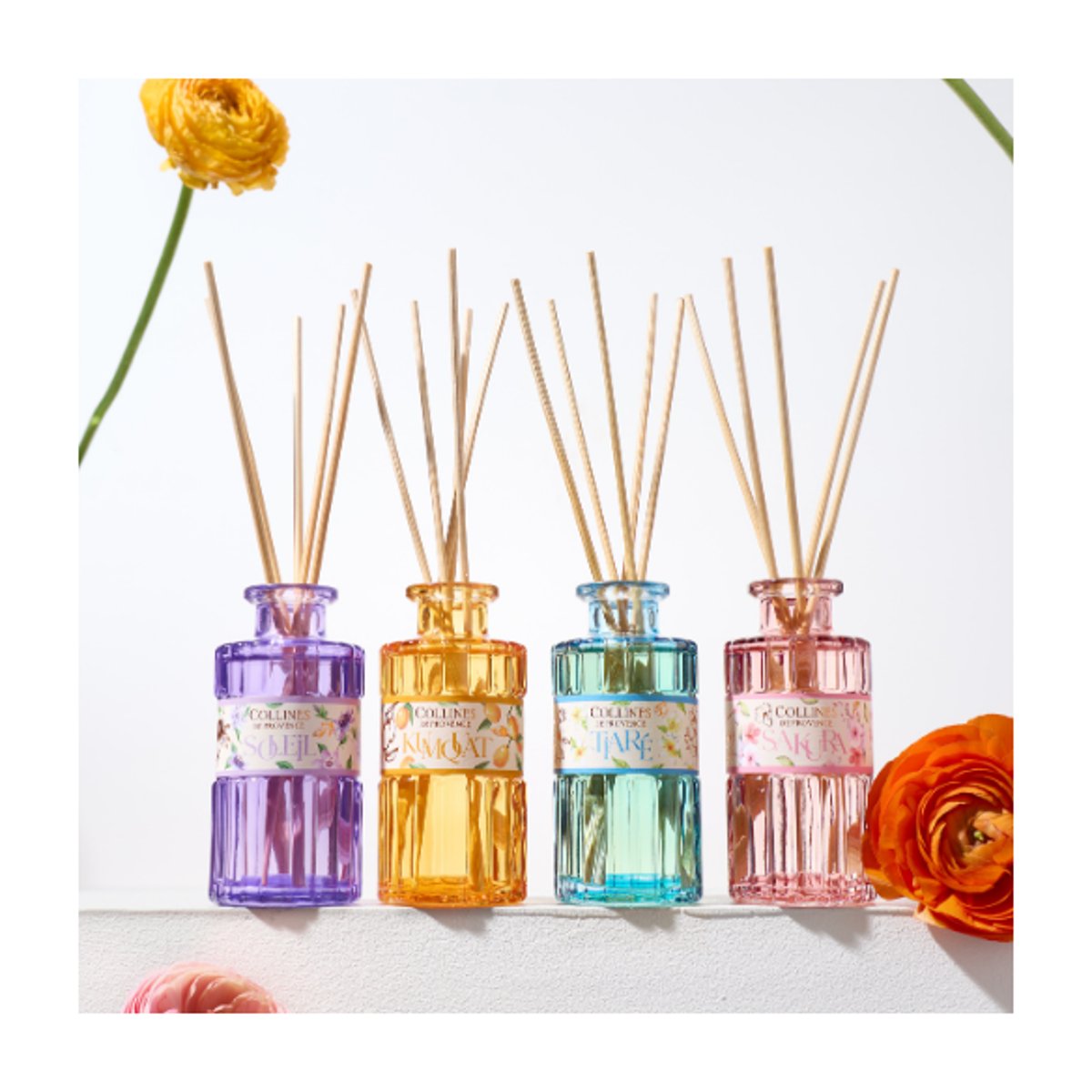 Diffuseur de parfum Fleur de Kumquat orange, COLLINES DE PROVENCE