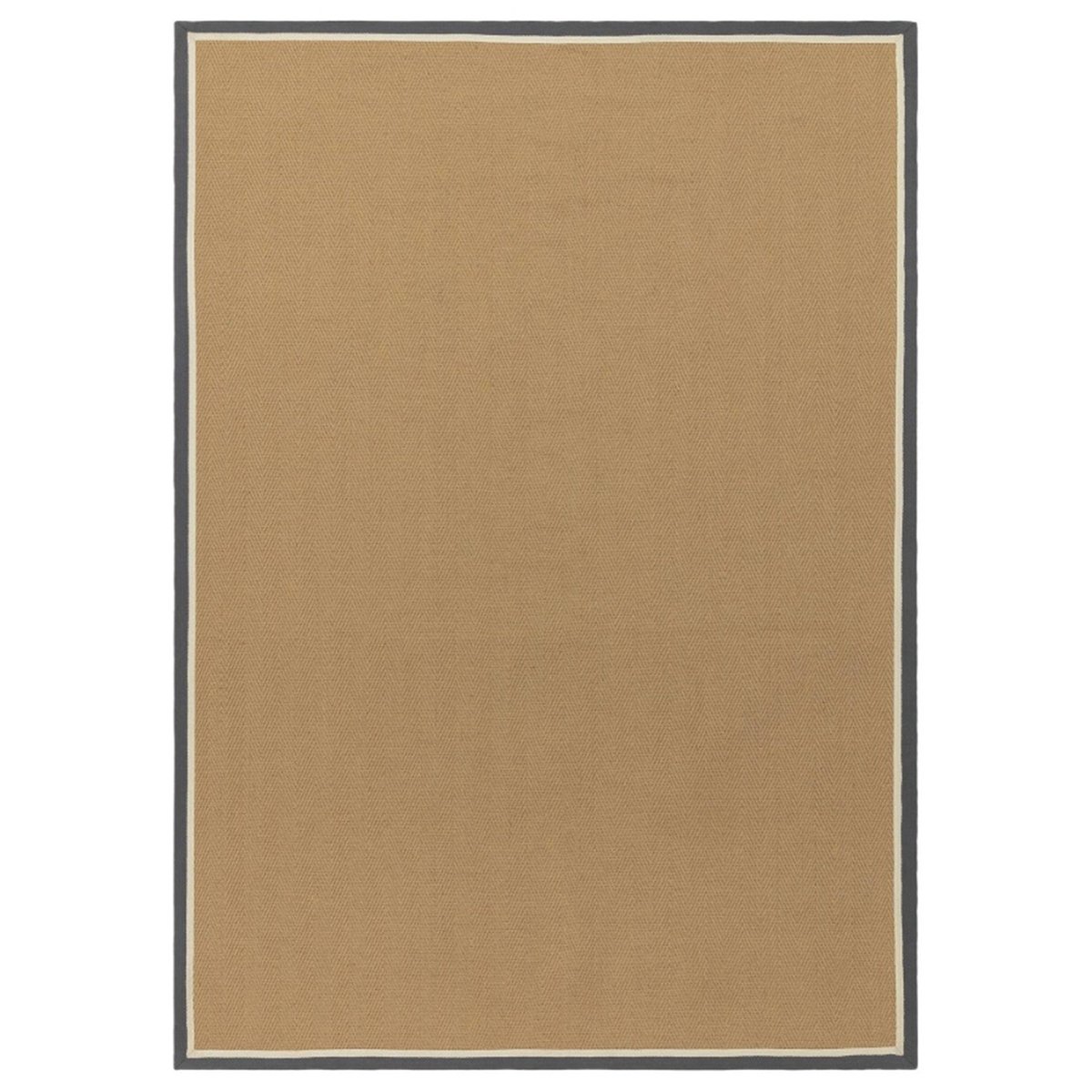 Tapis chambre et salon en jute moderne DORO gris, NOVATREND
