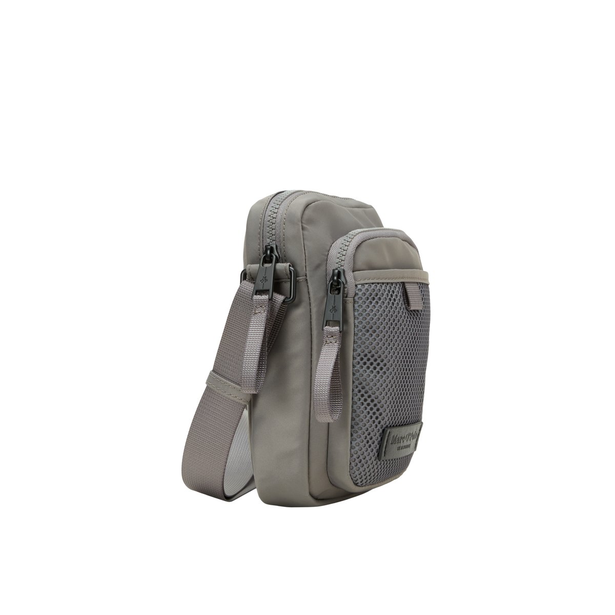 Sac à bandoulière modèle Pascal en polyamide recyclé gris, MARC O'POLO