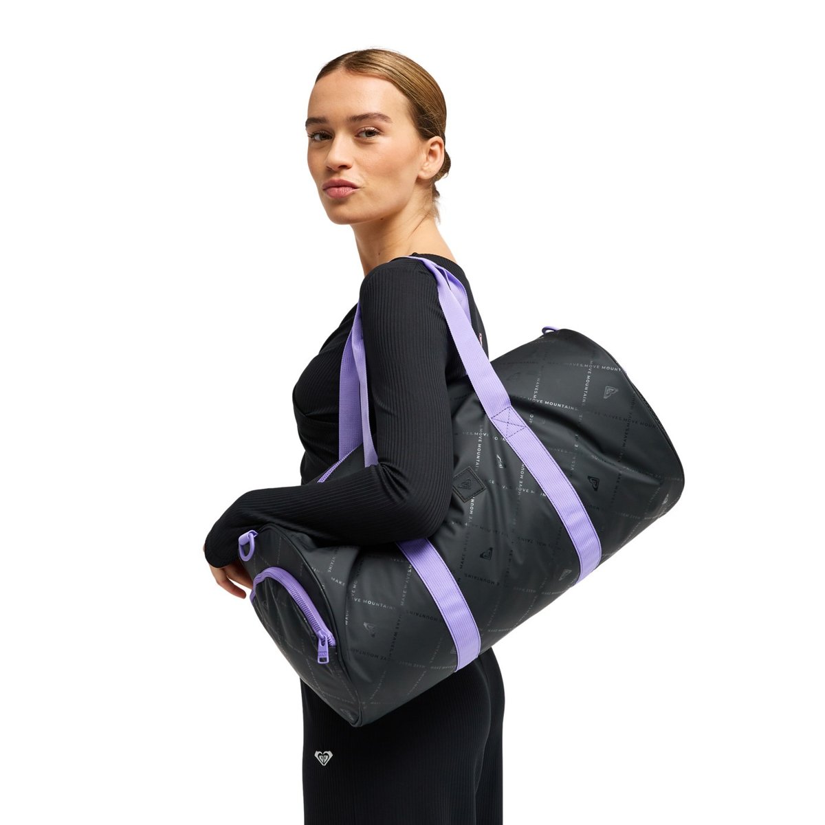 Sac de voyage ou sport BREATHE IN THE AIR. noir anthracite monogram rx, ROXY