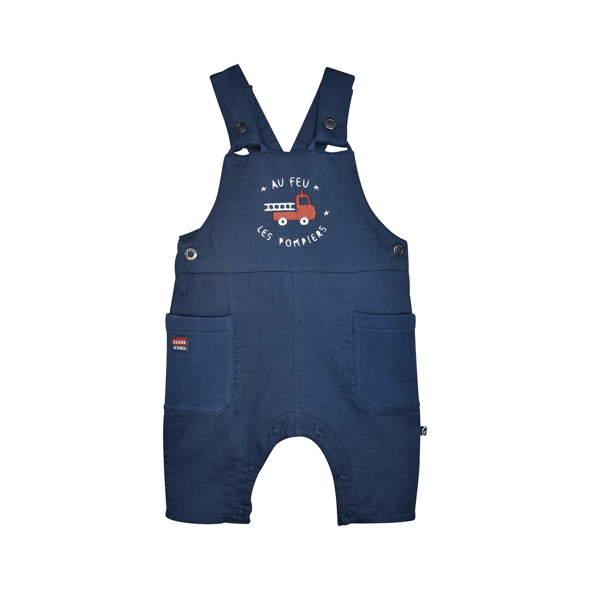 Ensemble tshirt manches longues salopette pepito bleu, SUCRE D'ORGE
