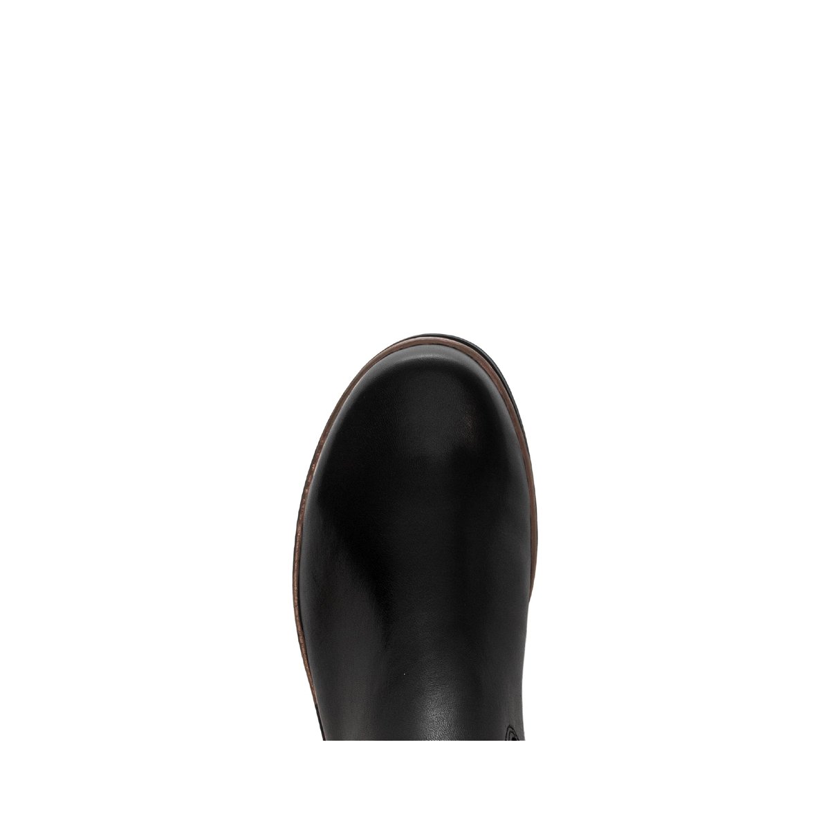 Bottes en cuir lisse à talon décroché noir lisse, GABOR