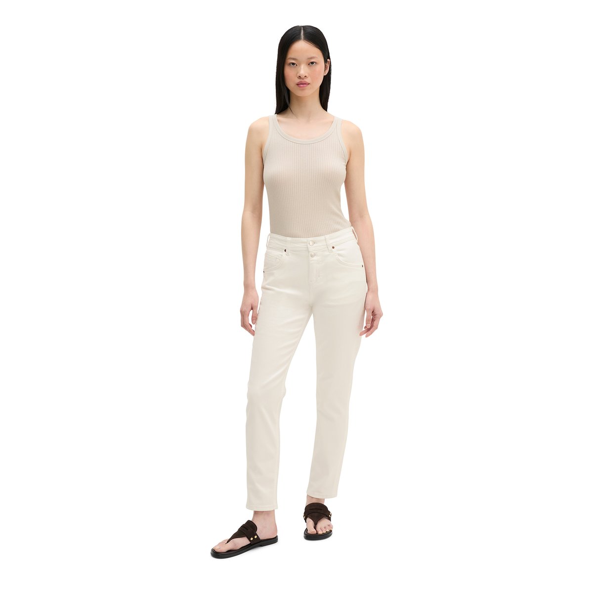 Jeans modèle Theda boyfriend cropped en denim Left Hand nature, MARC O'POLO