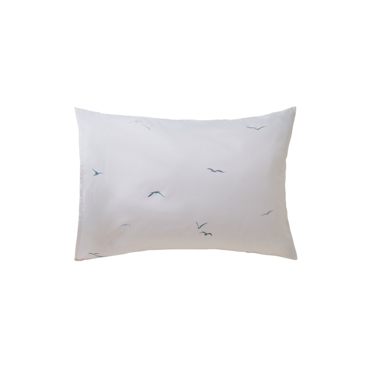 taie d'oreiller rectangulaire REFLETS imprimé, CARRE BLANC