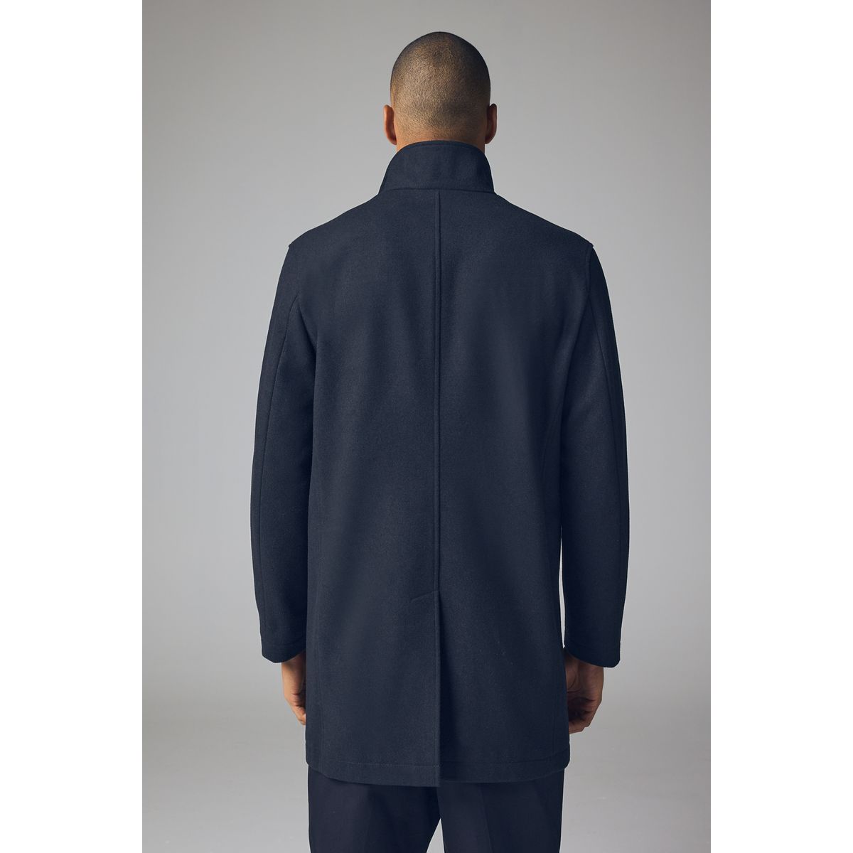 Manteau à col cheminée noir, NEXT