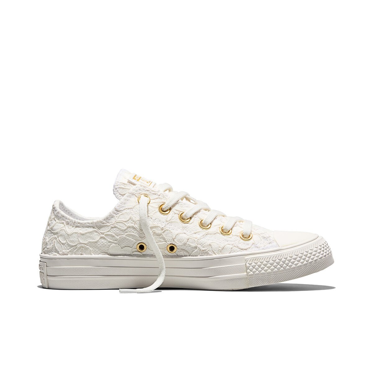 Chuck Taylor All Star Ox Elevated Lace Material Trainers ecru , CONVERSE