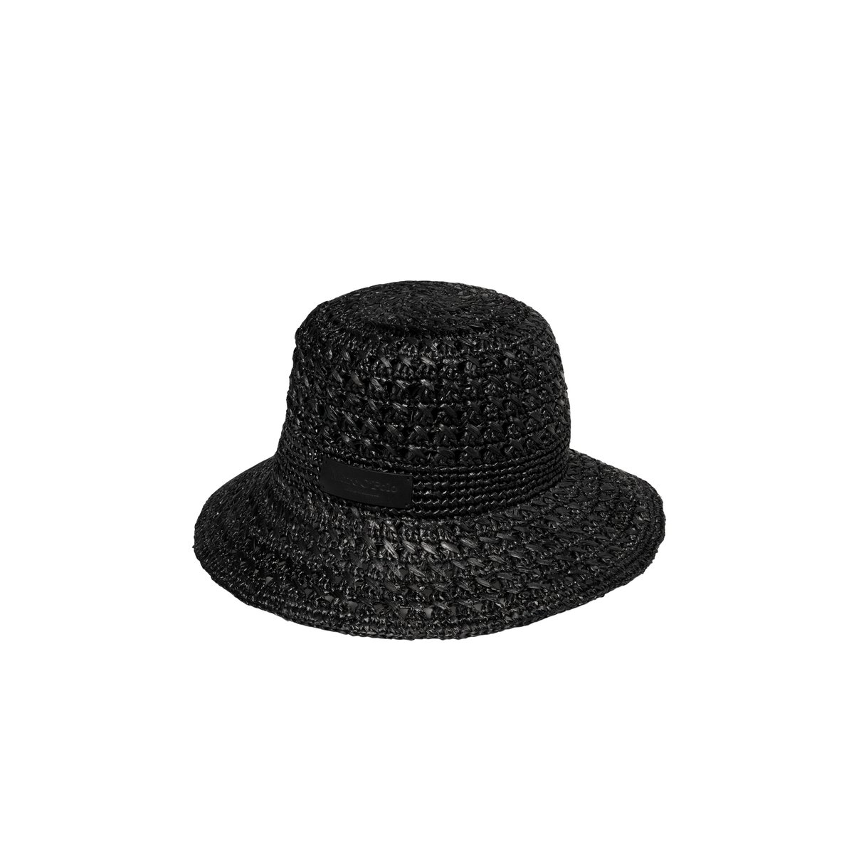 Chapeau de paille en raphia noir, MARC O'POLO