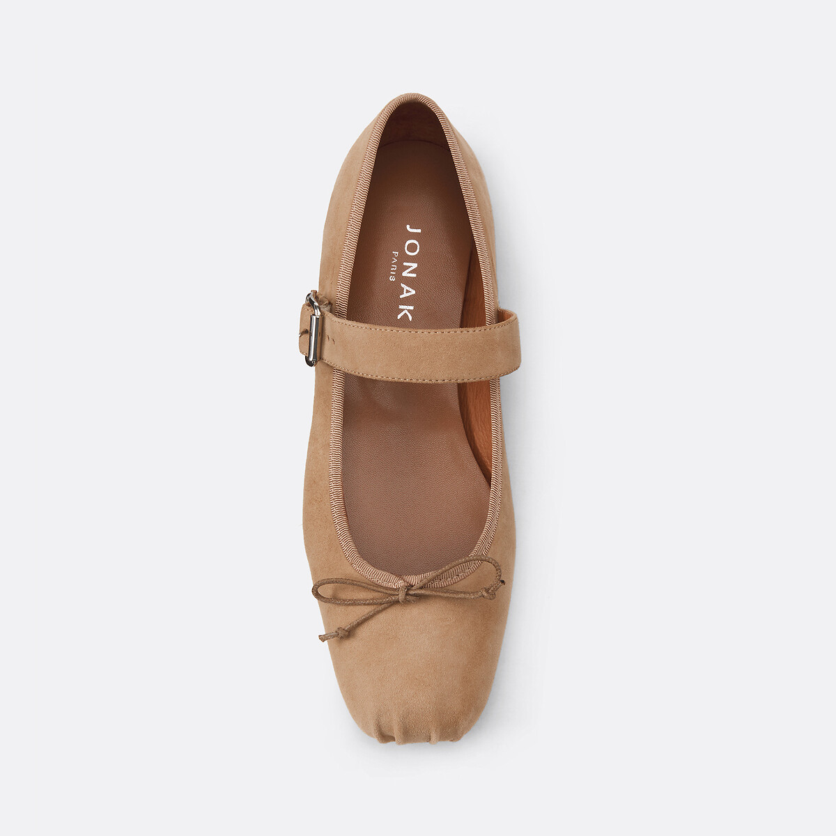 Dominante Mary Jane Ballet Pumps in Leather beige, JONAK