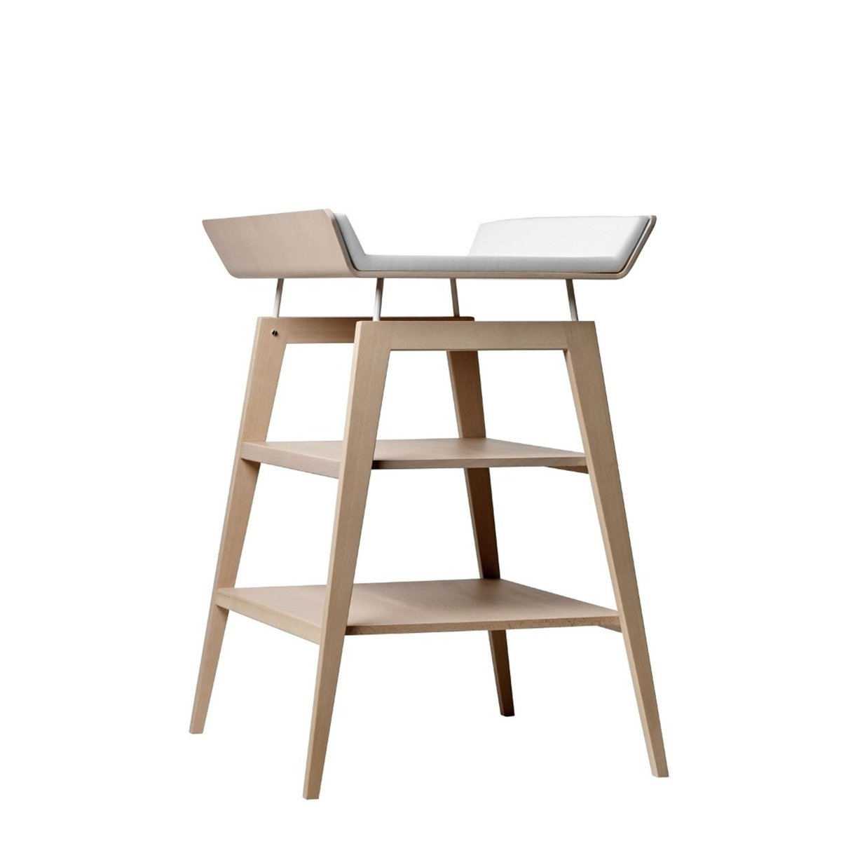 Table à langer avec matelas Linea bois de hêtre  Naturel bois clair, LEANDER