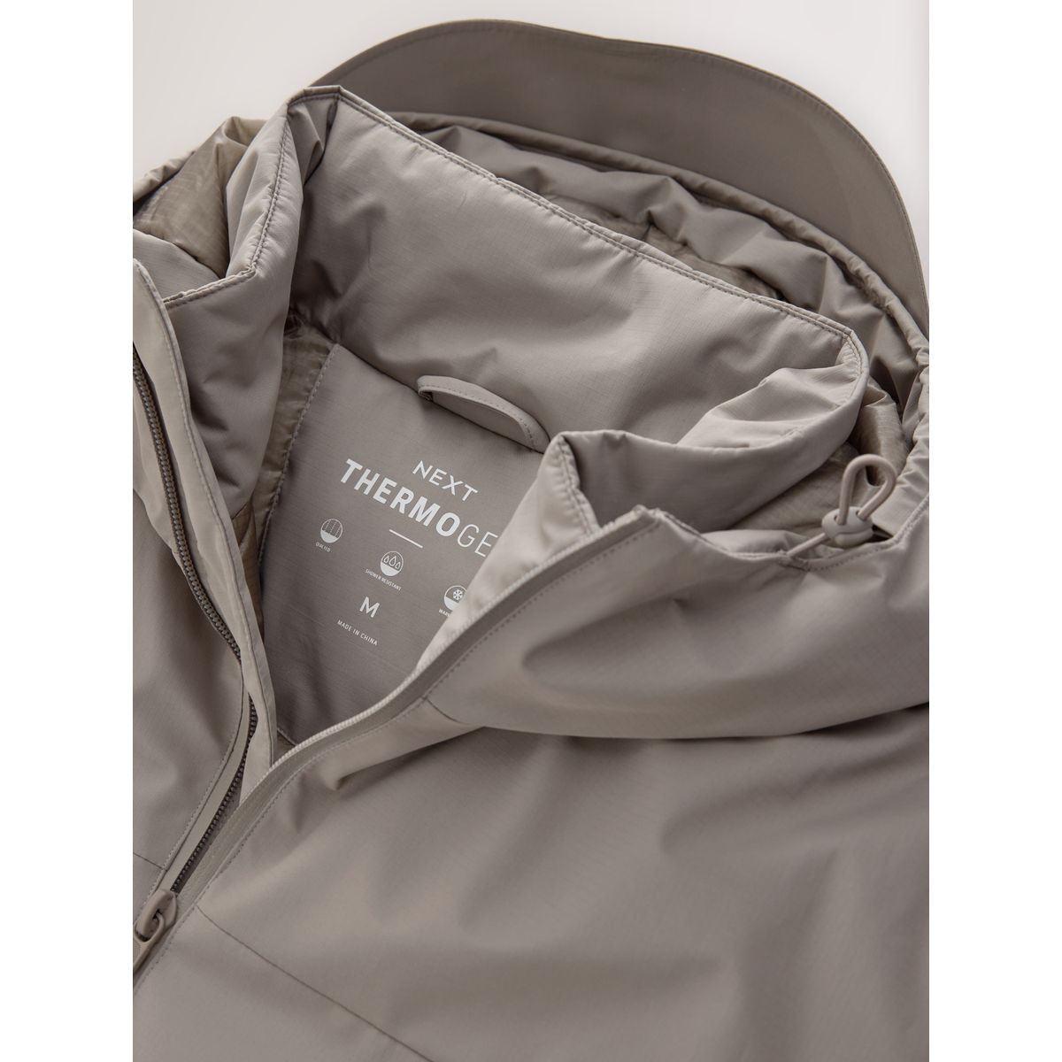 Veste matelassée thermogen déperlante grège, NEXT