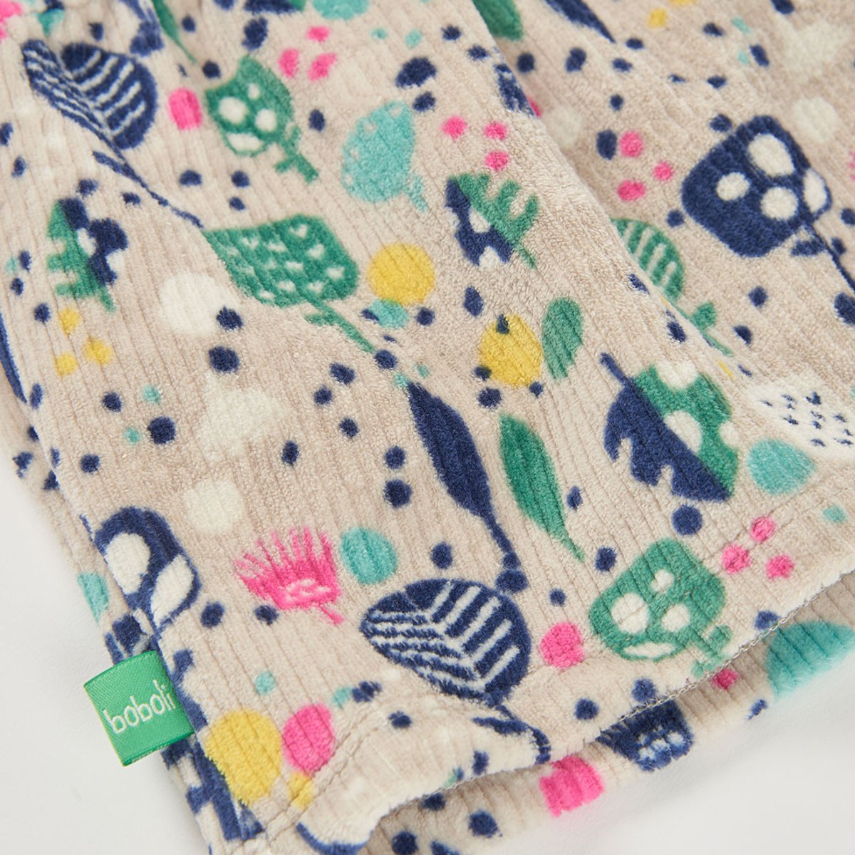 Robe bébé en maille imprimée arbres multicolore, BOBOLI