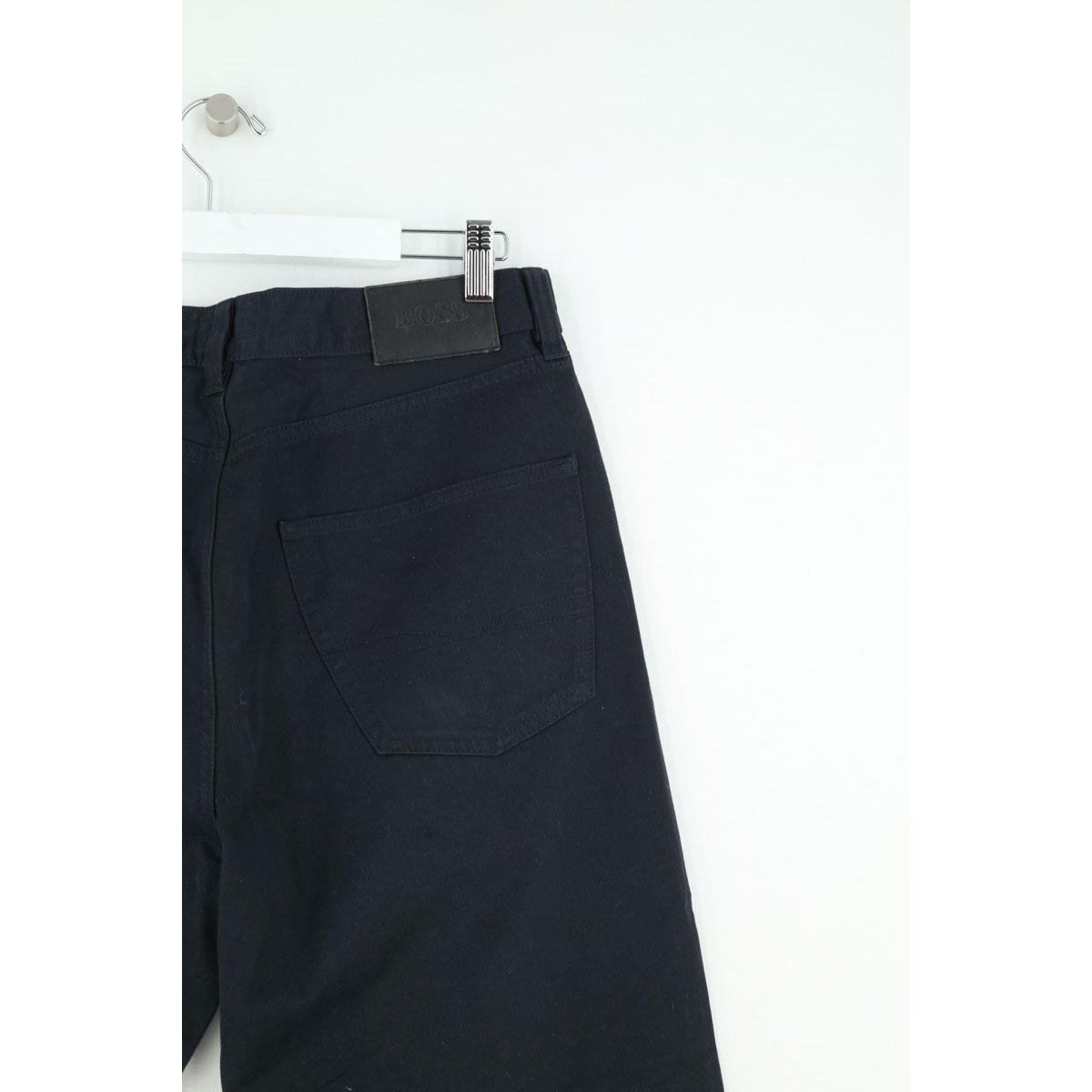 Pantalon droit - Très Bon État marine, HUGO BOSS